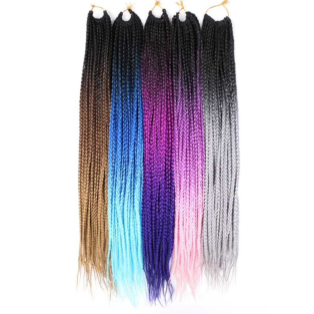 SHAROPUL Senegalese Twist Crochet braiding Hair Pre Looped Crochet Hair soft box braids Crochet Hair Extensions