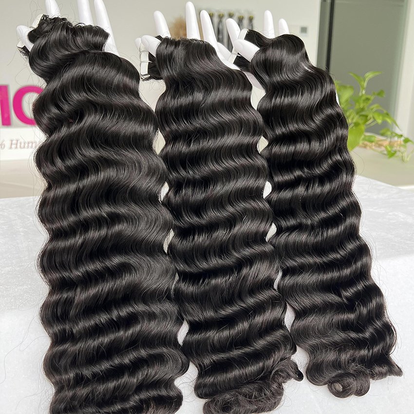 Deep Wave Tape In Human Hair Extensions Black Women 100g Brazilian Virgin Hair Tape Ins Extensions