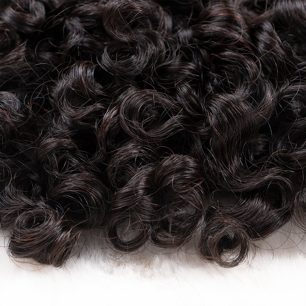 Ultra Full 10pcs Seamless Clips In Human Hair Extension Water Kinky Coily Curly Clip-In Extension Sets