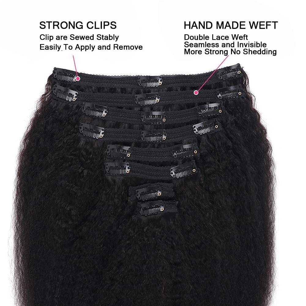 wholesale Brazilian PU Invisible Lace Clip in human hair extension Straight 100% Remy Hair Clip In Natural Human Hair Extension