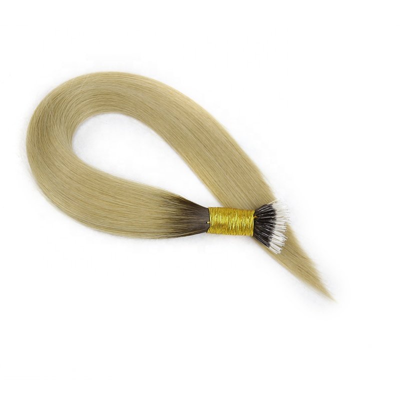 Pre-Bonded Stick Elastic Band Human Hair Extensions Brazilian Human Hair Extension Elastic Thread For Thread For Hair Extensions