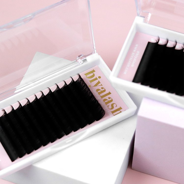 .15mm 0.20mm Mixed C D Curl Individual Cashmere Eyelash Extension Hand Made Faux Mink Russian Volume Lash Extensions