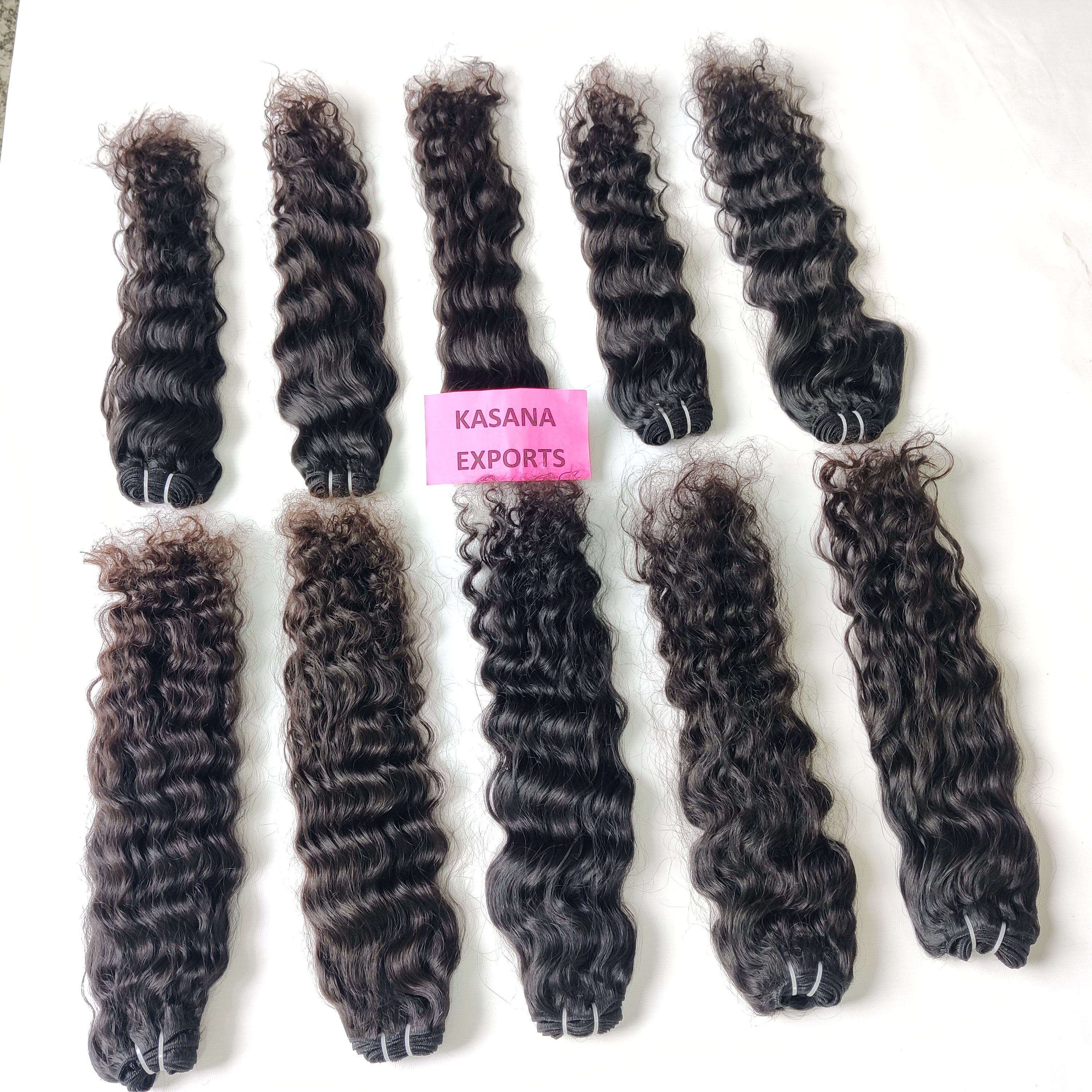 Wholesale Wavy unprocessed 100% Indian temple Double Drawn natural virgin braiding cuticle aligned human hair Extensions