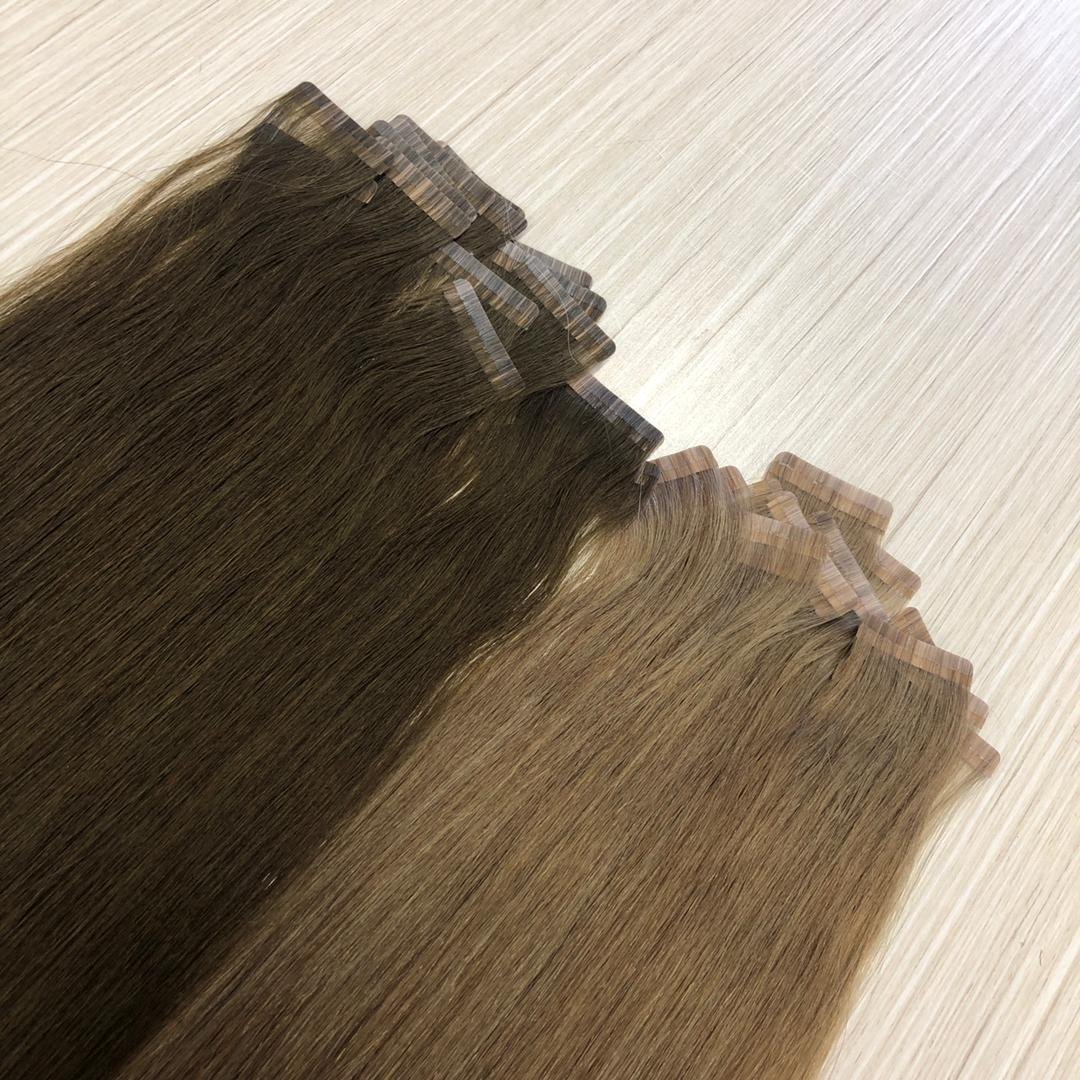 Virgin Remy Bulk Extension Hair Slim Sticker Tape In Hair Extension
