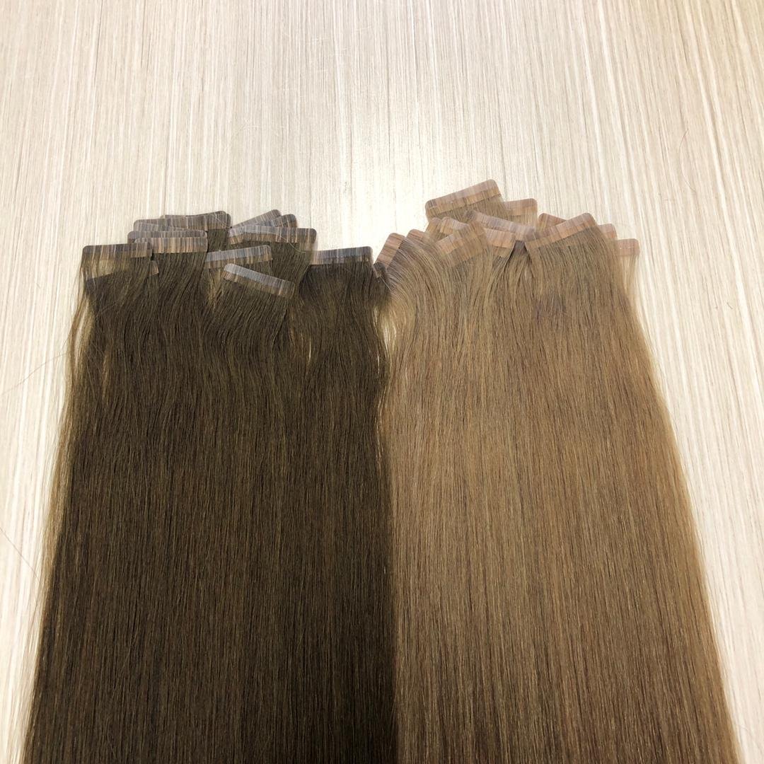 Virgin Remy Bulk Extension Hair Slim Sticker Tape In Hair Extension