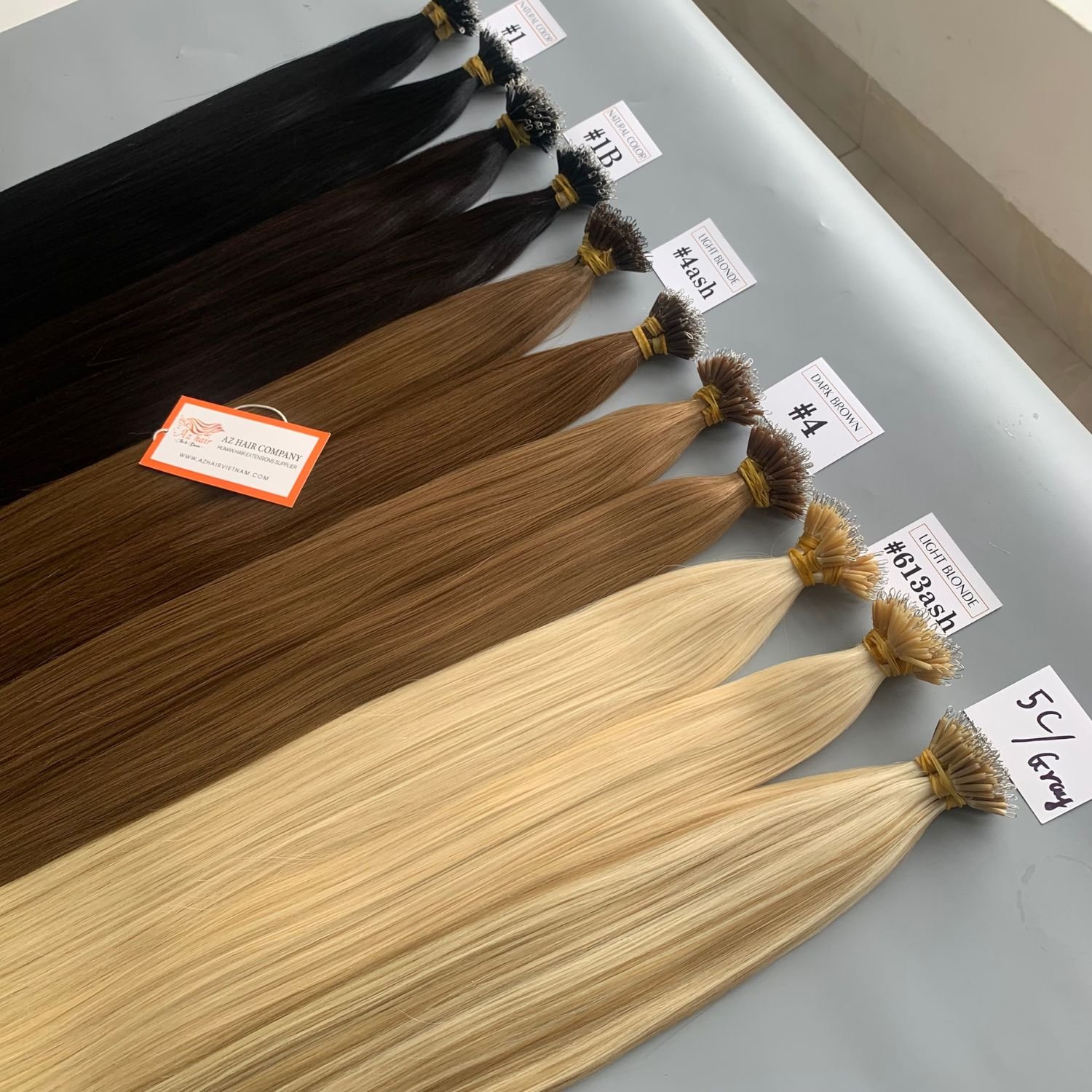 Raw Virgin Hair Keratin Nano Tip Hair Extensions Thick Ends 100% Vietnamese Hair Supplier Cheap Price