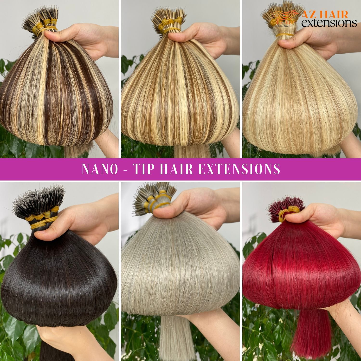 Raw Virgin Hair Keratin Nano Tip Hair Extensions Thick Ends 100% Vietnamese Hair Supplier Cheap Price