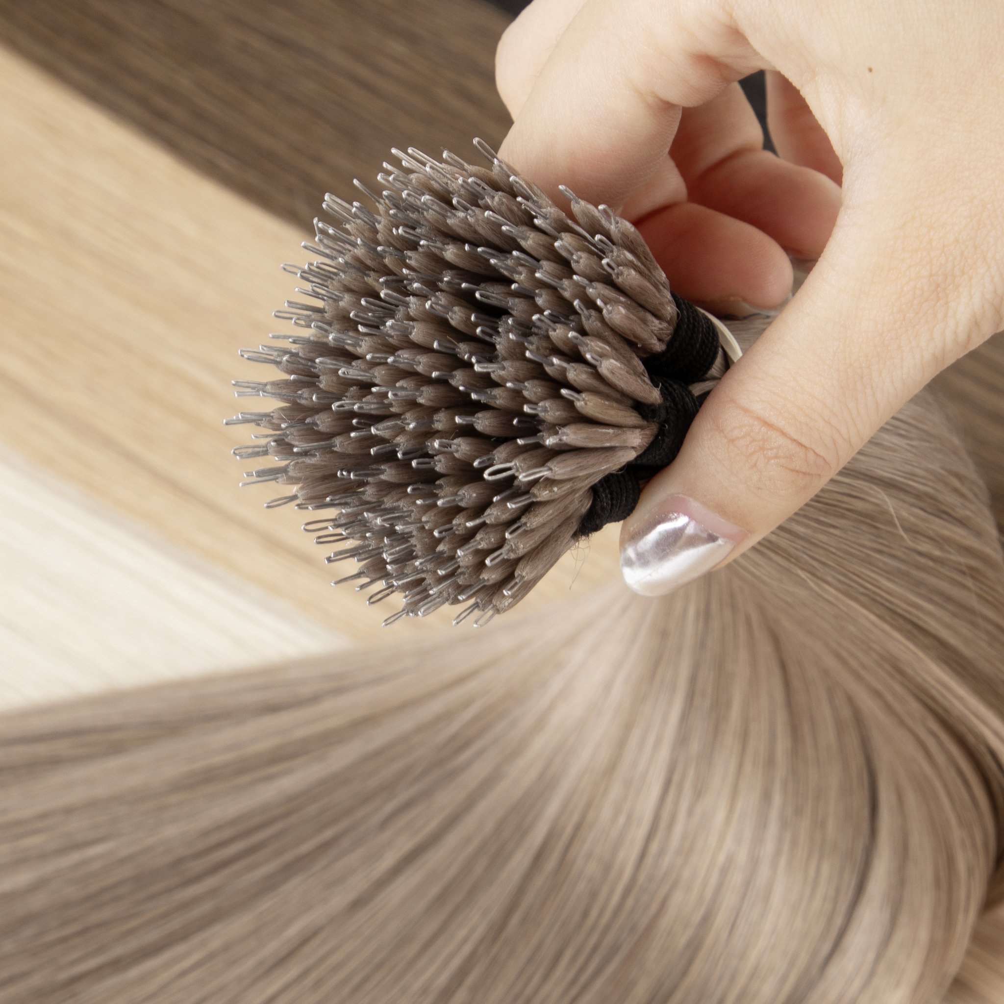LeShine Top Russian Human Hair Nano Tip Hair Extensions European Hair & Healthy & Smooth 100% Remy Human Hair