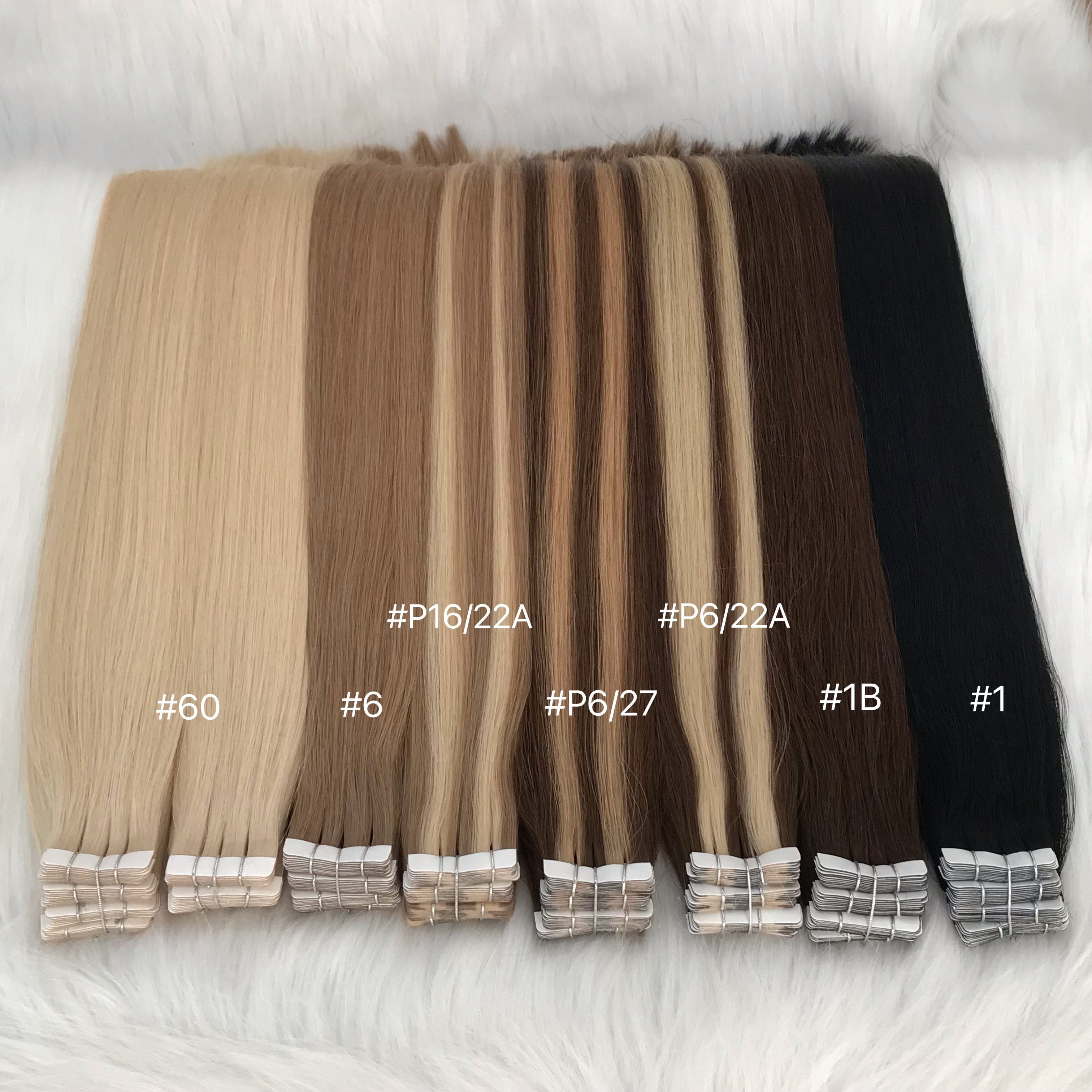 Double Drawn Thick End Tape In Extensions Long Hair Extension Human Hair Raw Brazilian Regular Tape Extensions Curly Hair