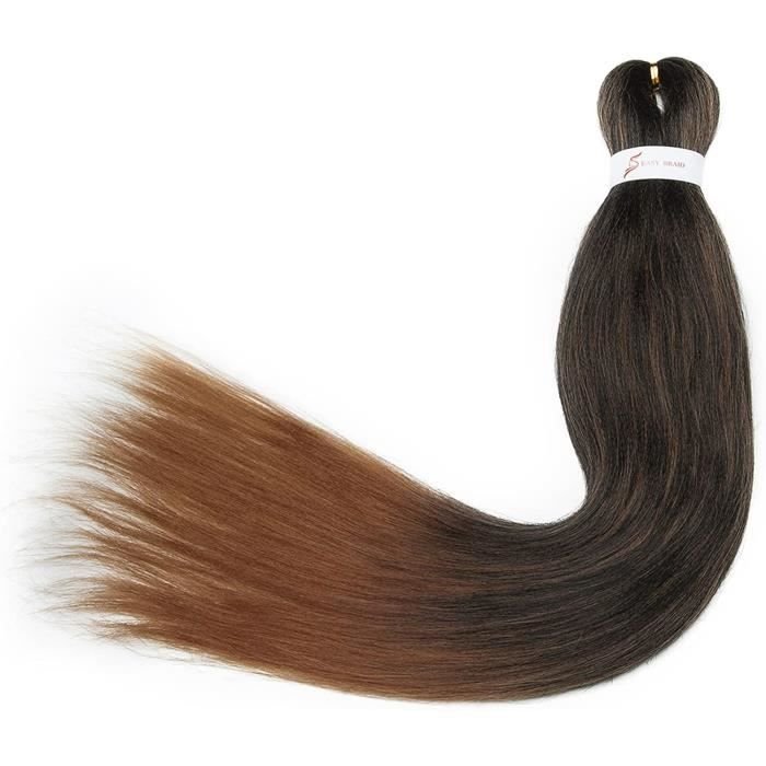 26 Inch Synthetic Hair Extensions Low Temperature Flame Retardant fiber Braiding Hair Pre Stretched for Woman