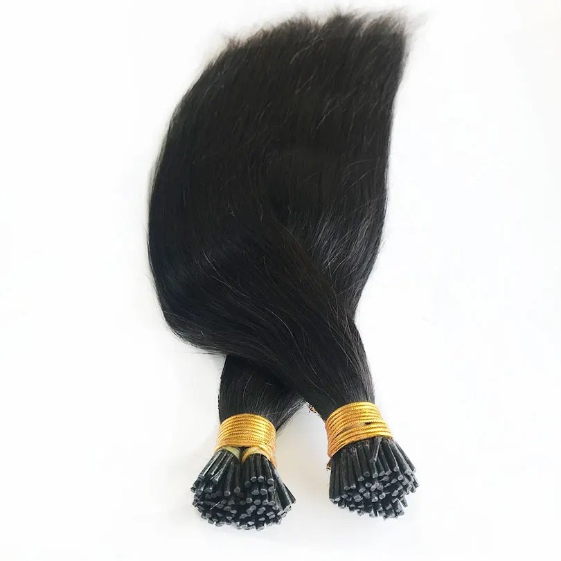 Wholesale High Quality Water Wave Virgin Hair Weave Bundles Pre Bonded Microlinks Keratin Capsule I Tip Human Hair Extensions