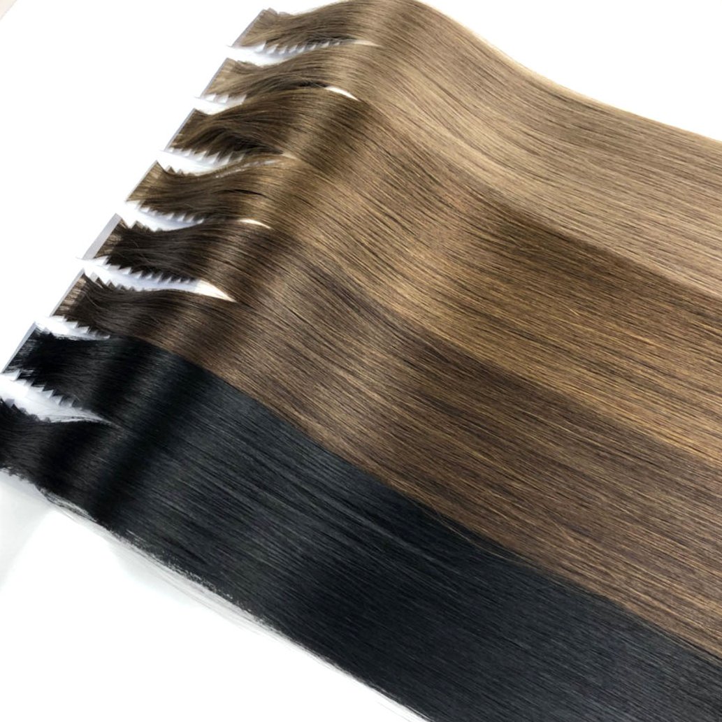 2023 Professional Virgin Remy Cuticle Aligned Hair Long Lasting Straight Tape In Hair Extensions Tape Ins