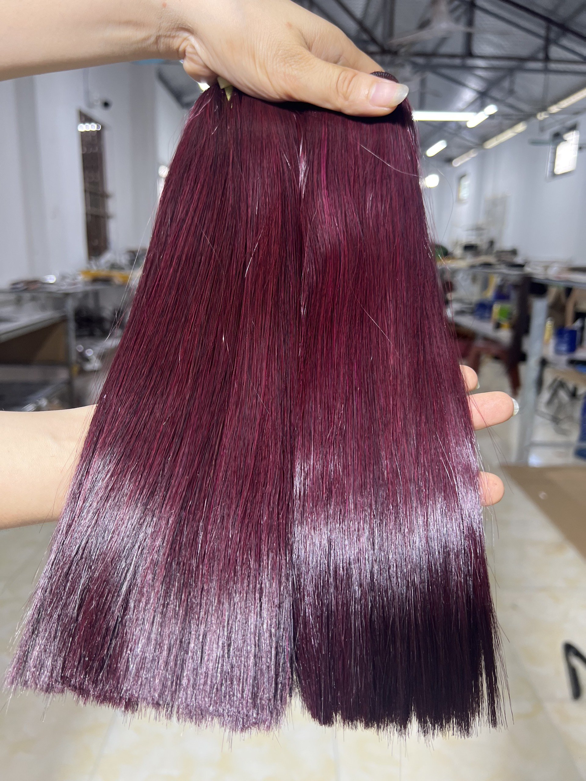 100% Virgin Hair Weft Natural Color Straight Vietnamese Human Hair