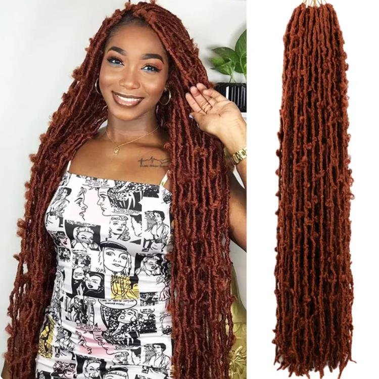 Synthetic Butterfly Crochet Hair Extensions Bohemian butterfly loc crochet hair 12-18" distressed butterfly locs