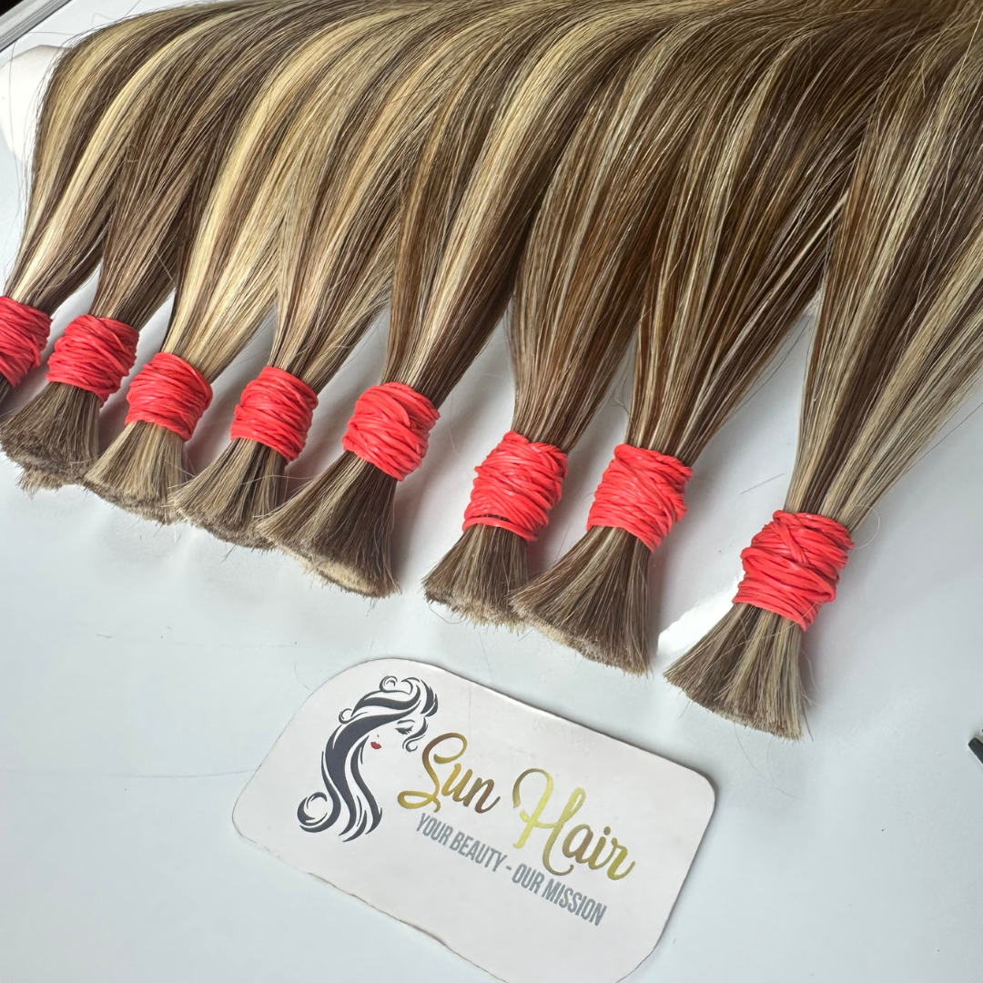 Sun Hair Company Wholesale 100% Vietnamese Raw Virgin Bulk Human Hair Extensions Hot Trending Light Brown Colour in Wave Style