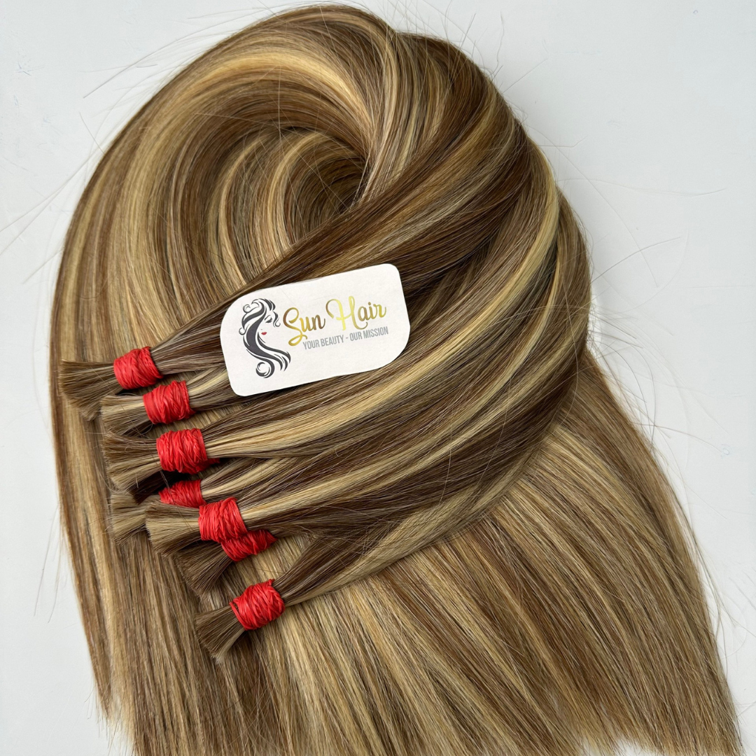 Sun Hair Company Wholesale 100% Vietnamese Raw Virgin Bulk Human Hair Extensions Hot Trending Light Brown Colour in Wave Style