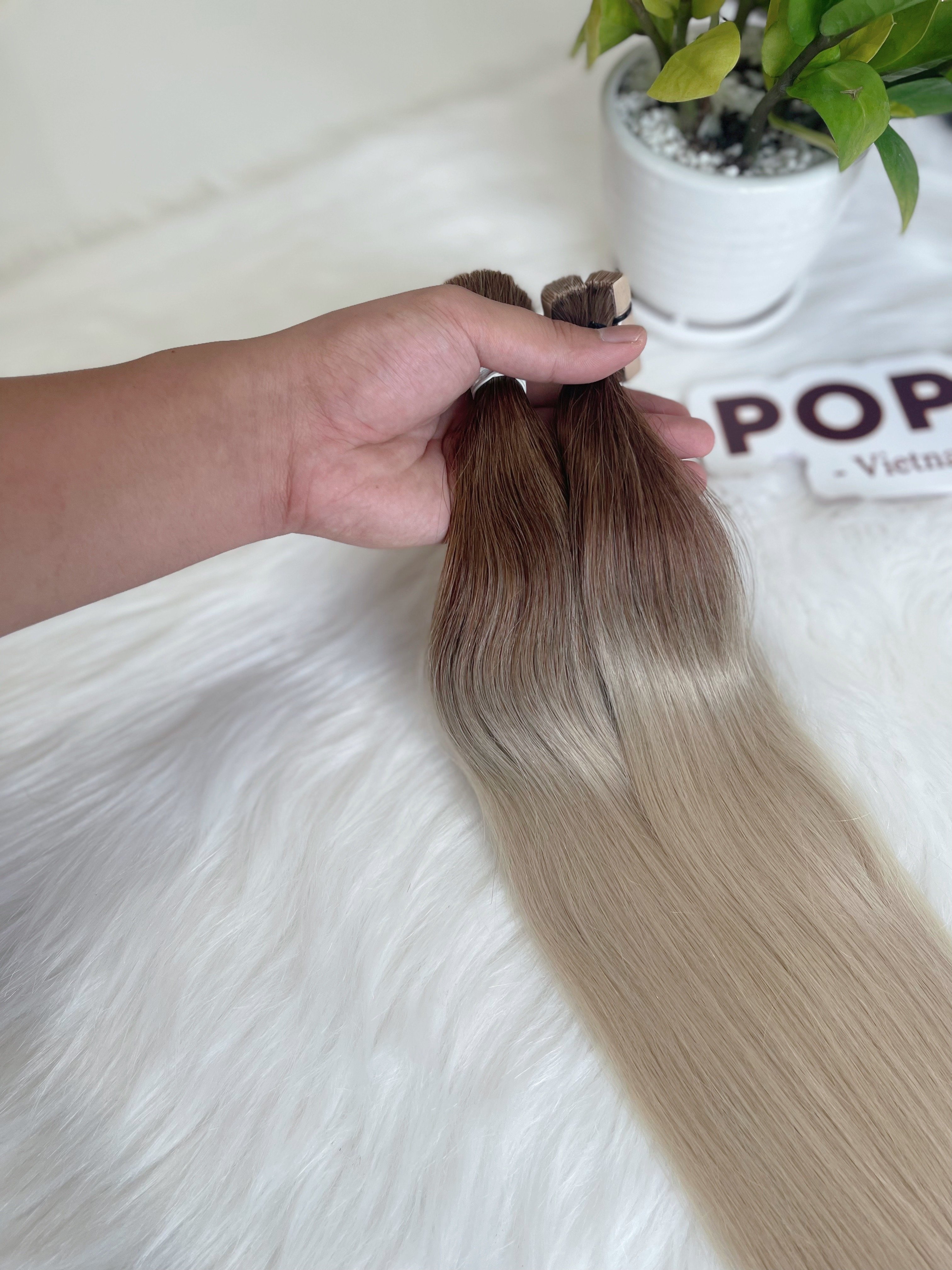 Tape Ins Extension Russian Remy Seamless Invisible Double Drawn Tape In Hair Extensions 100% Human Hair
