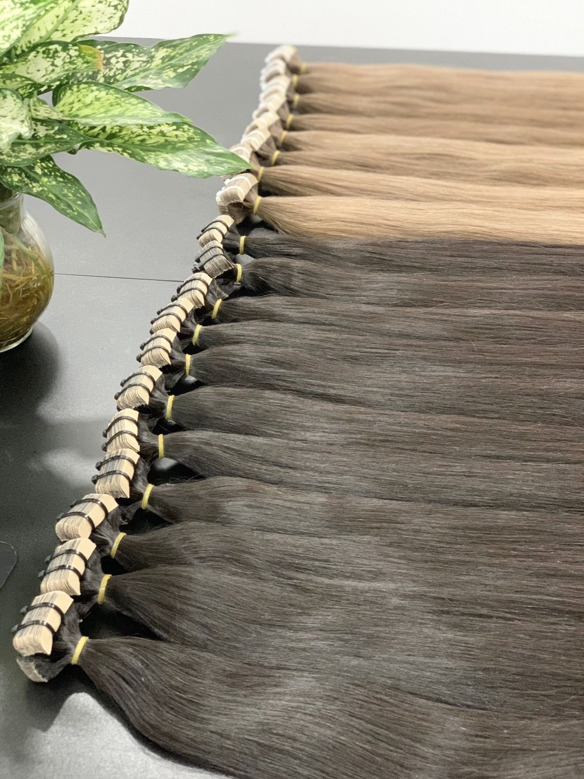 Tape Ins Extension Russian Remy Seamless Invisible Double Drawn Tape In Hair Extensions 100% Human Hair