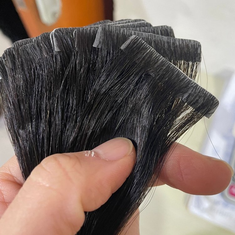 XUCHANG HARMONY 0.8x4cm 2.5g Cuticle Aligned Virgin Remy Seamless Injection Tapein Hair Invisible Tape In Human Hair Extensions