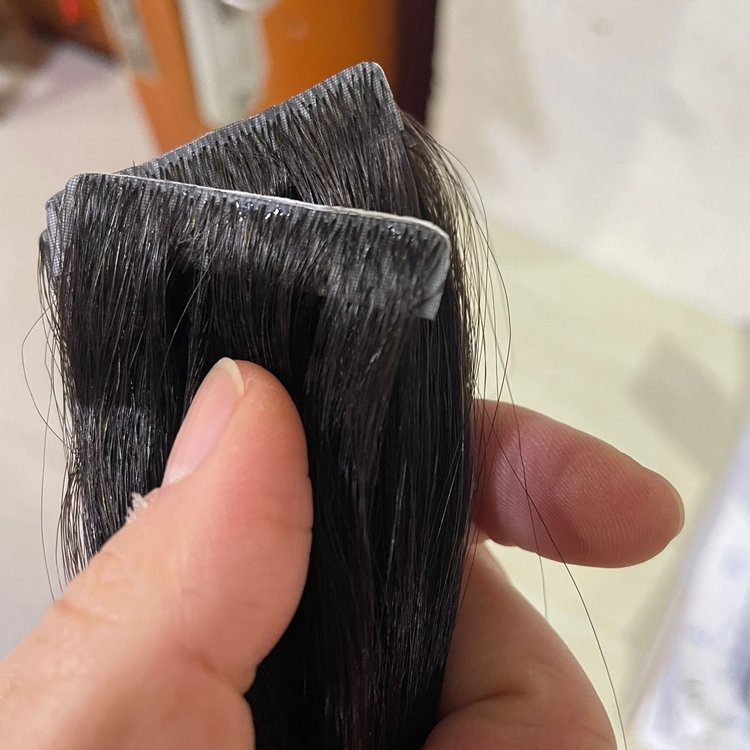 XUCHANG HARMONY 0.8x4cm 2.5g Cuticle Aligned Virgin Remy Seamless Injection Tapein Hair Invisible Tape In Human Hair Extensions