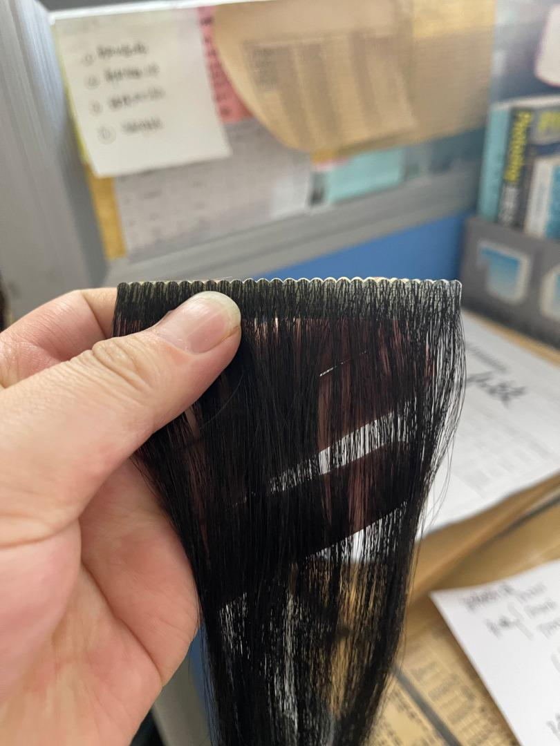 XUCHANG HARMONY 0.8x4cm 2.5g Cuticle Aligned Virgin Remy Seamless Injection Tapein Hair Invisible Tape In Human Hair Extensions