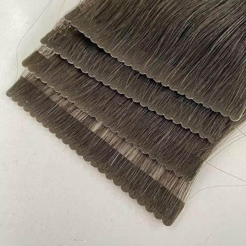 XUCHANG HARMONY 0.8x4cm 2.5g Cuticle Aligned Virgin Remy Seamless Injection Tapein Hair Invisible Tape In Human Hair Extensions