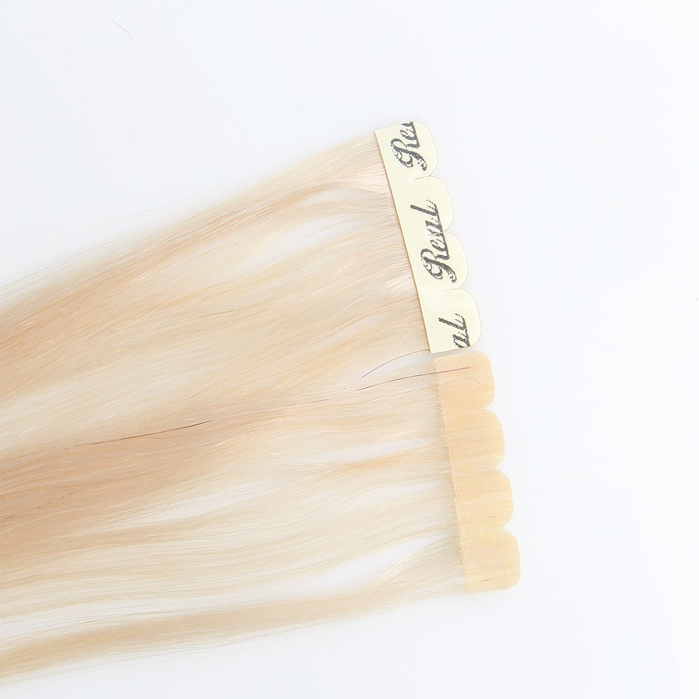 Strong Adhesive Tape Double Drawn Invisible Skin Weft 100 Remy Russian Blonde Mini PU Tape ins Human Hair Extensions