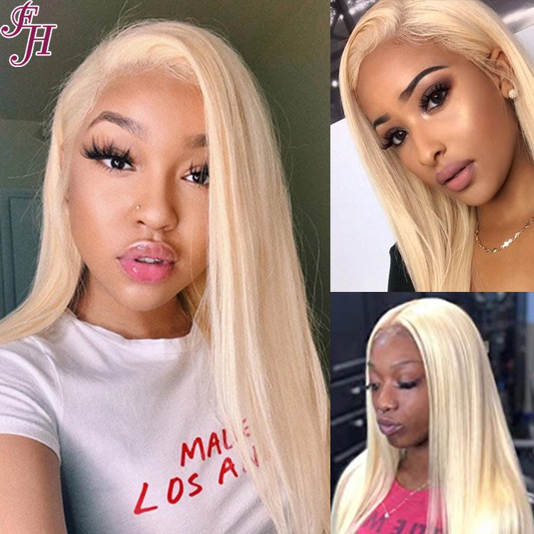 FH 613 Blonde 40inch Remy Brazilian Human Hair Extension Straight 613 Virgin Raw Human Hair Weave Bundle