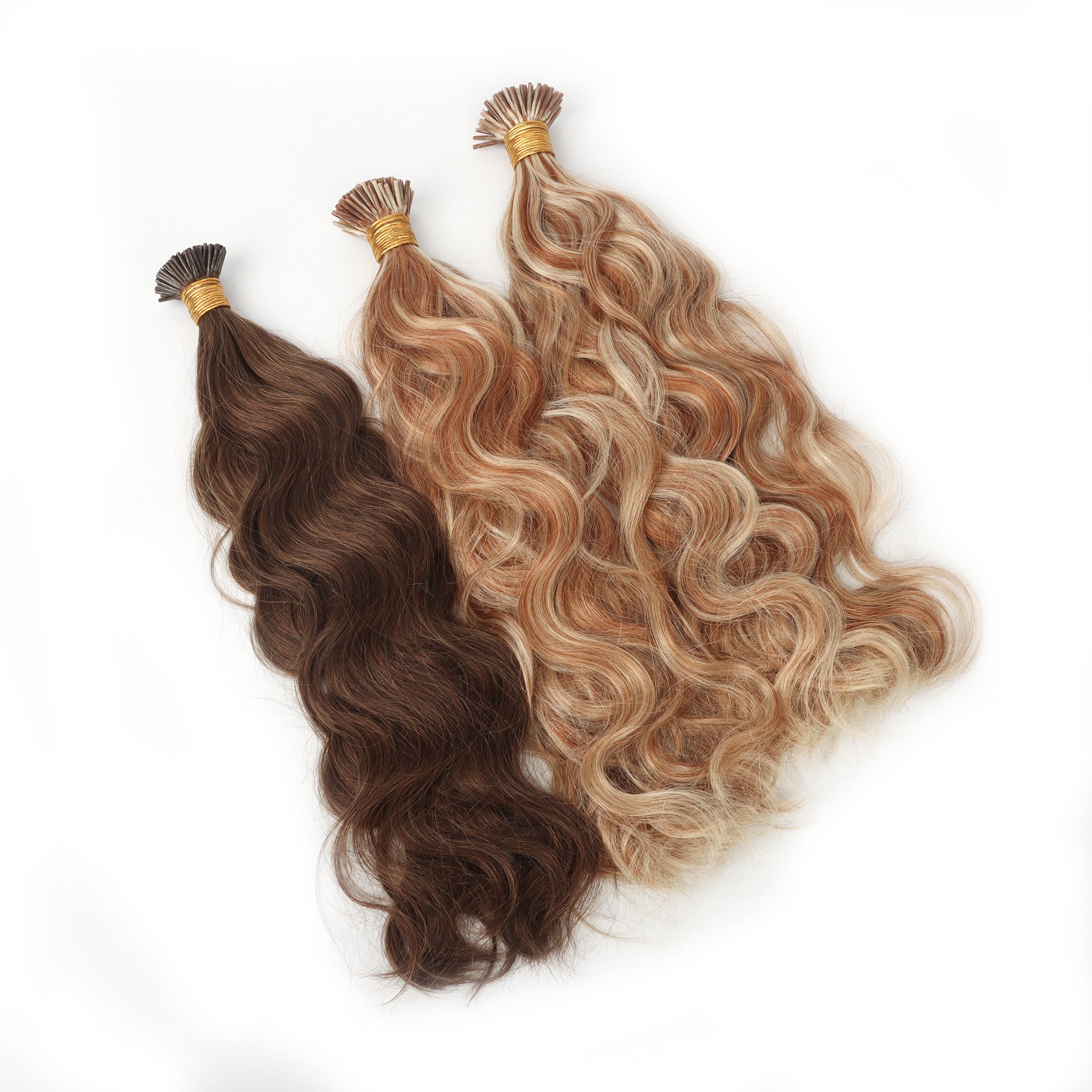 Top Quality Double Drawn Virgin Russian Human Hair 25g U/K/Itips Natural Wave I Tip Hair Extension Human Hair