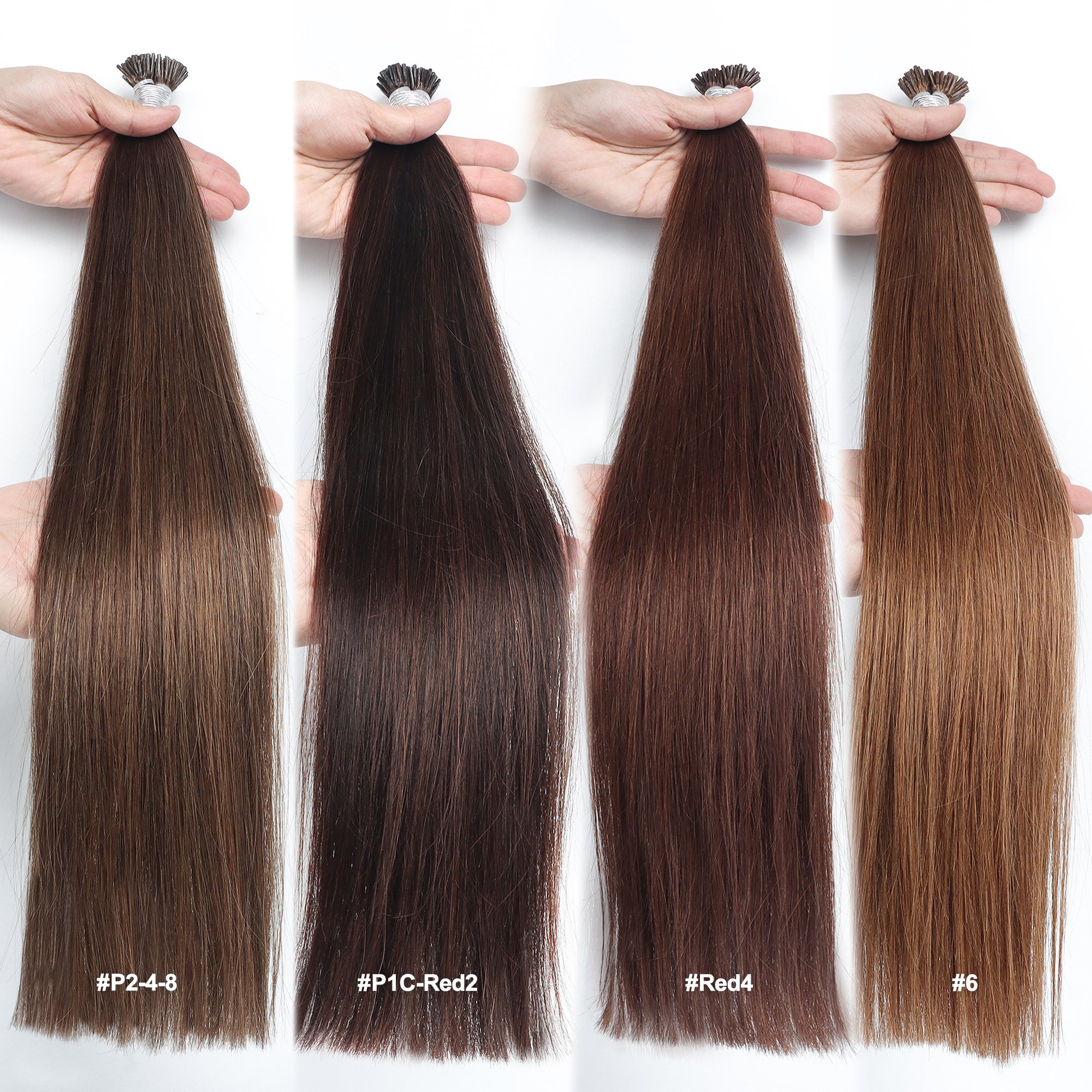 Top Quality Double Drawn Virgin Russian Human Hair 25g U/K/Itips Natural Wave I Tip Hair Extension Human Hair