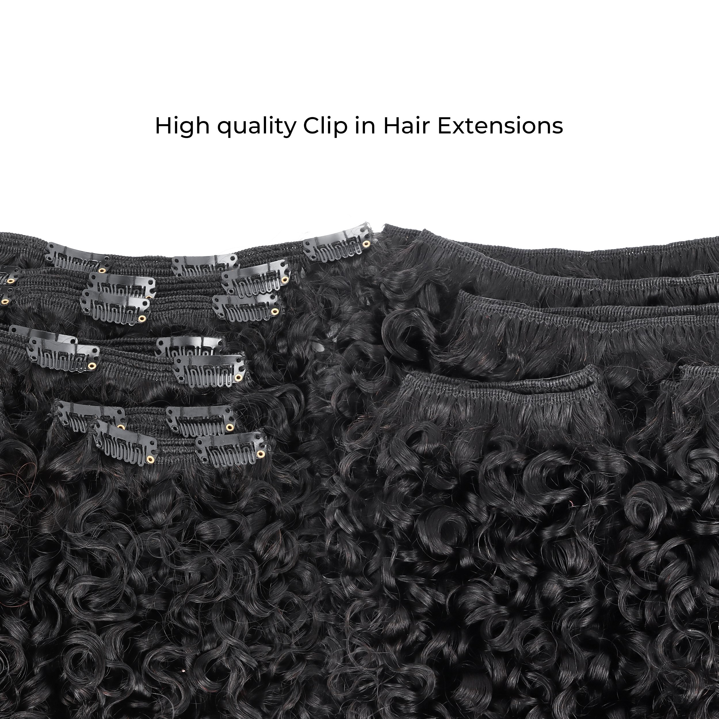 Luxury Kinky Curly Raw Human Hair Extension 12 A Virgin Hair Clip In Hair from High Quality Supplier