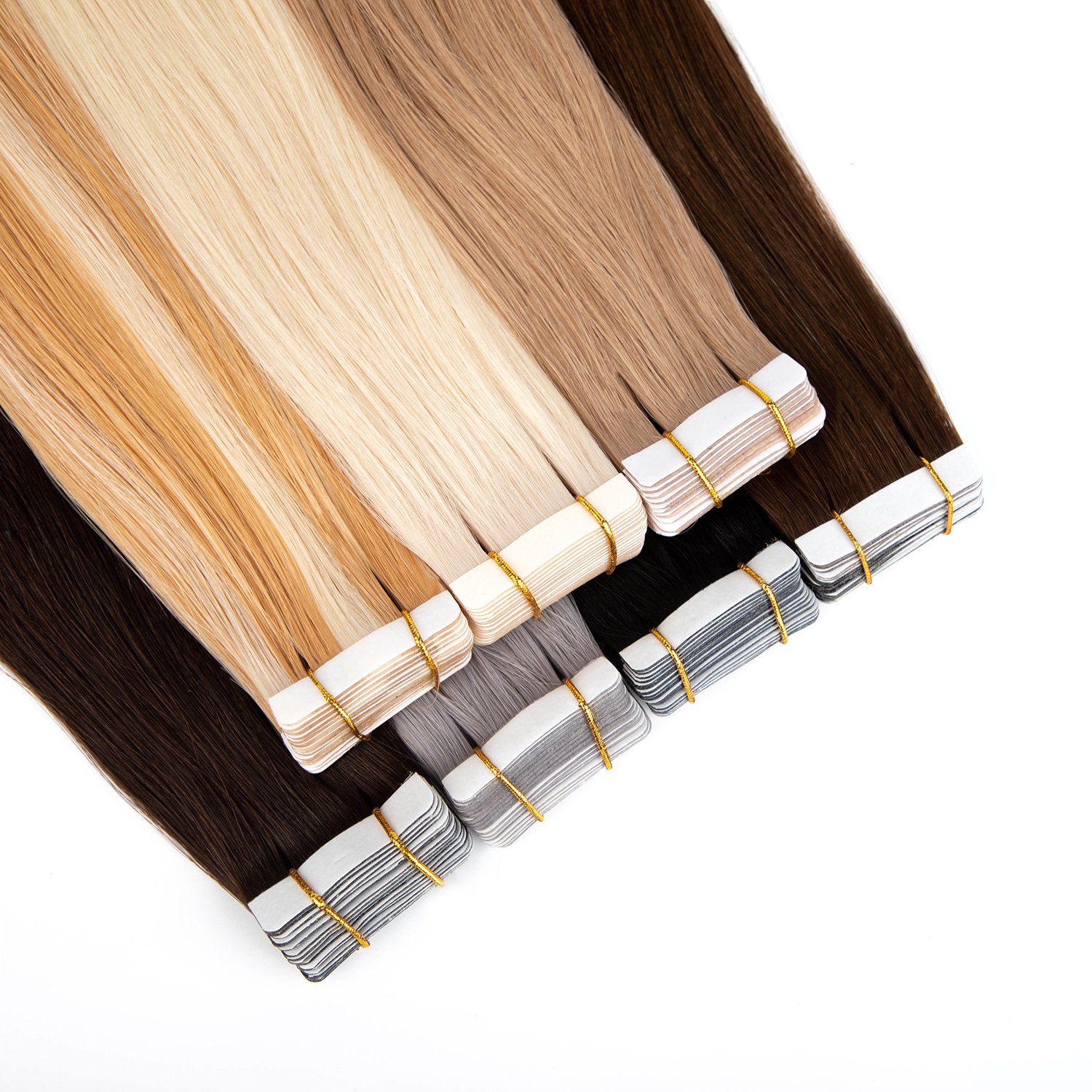 Wholesale Price 100% Remy Human Hair Raw Invisible Double Drawn Tape Hair Extension