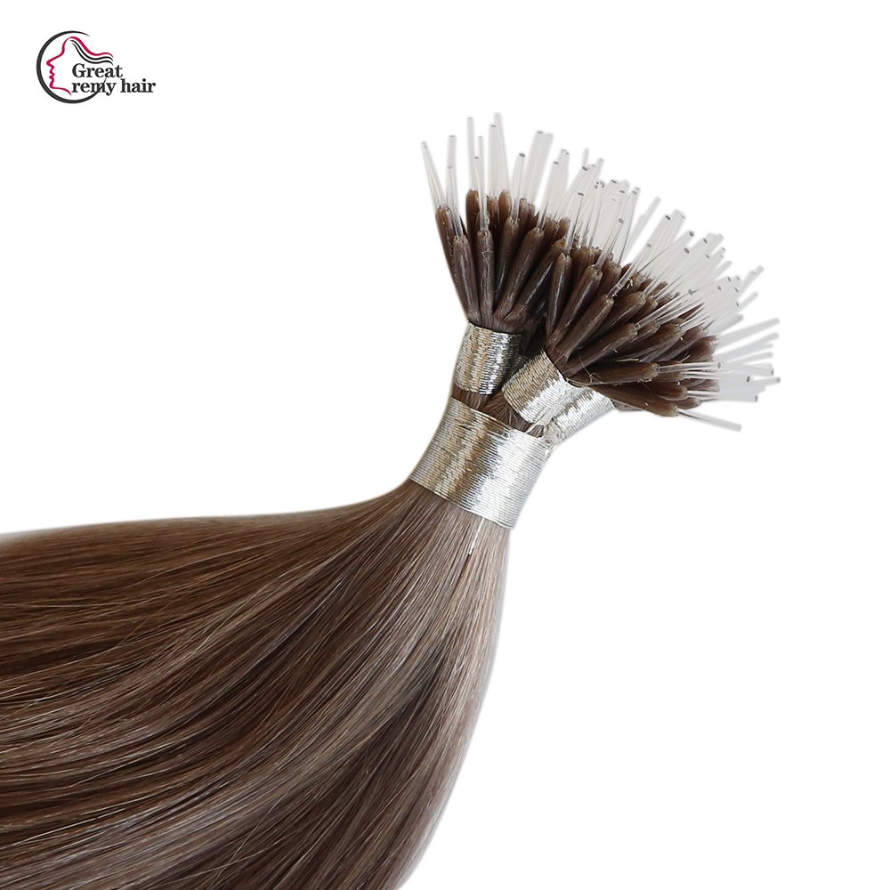 human hair extension nano rings curly human hair extensions