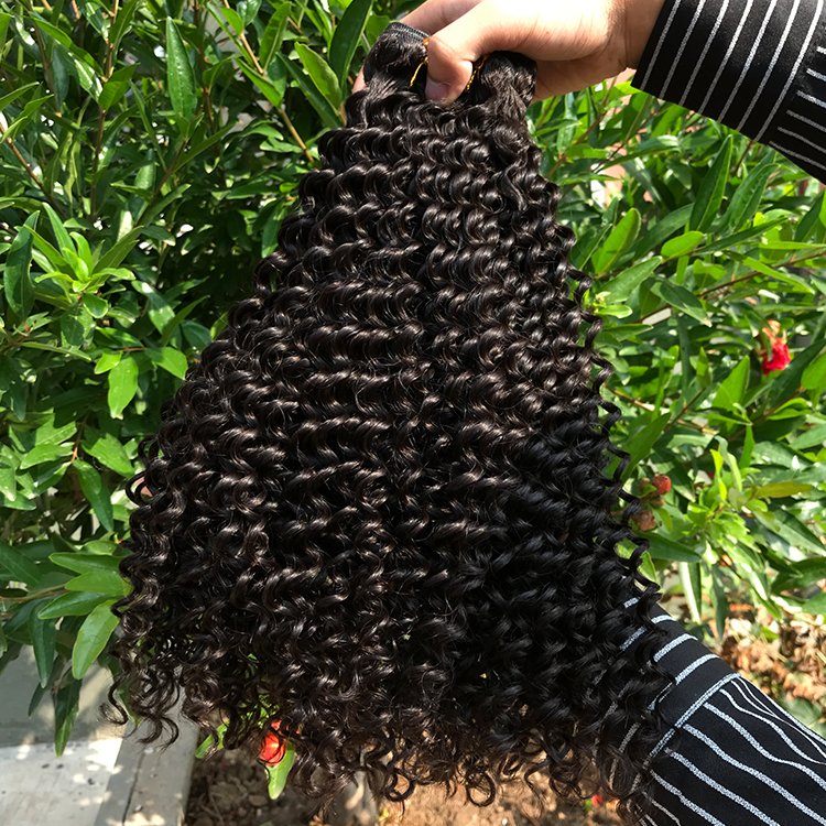 10A grade remy virgin malaysian afro kinky curl sew in hair weave human hair extension