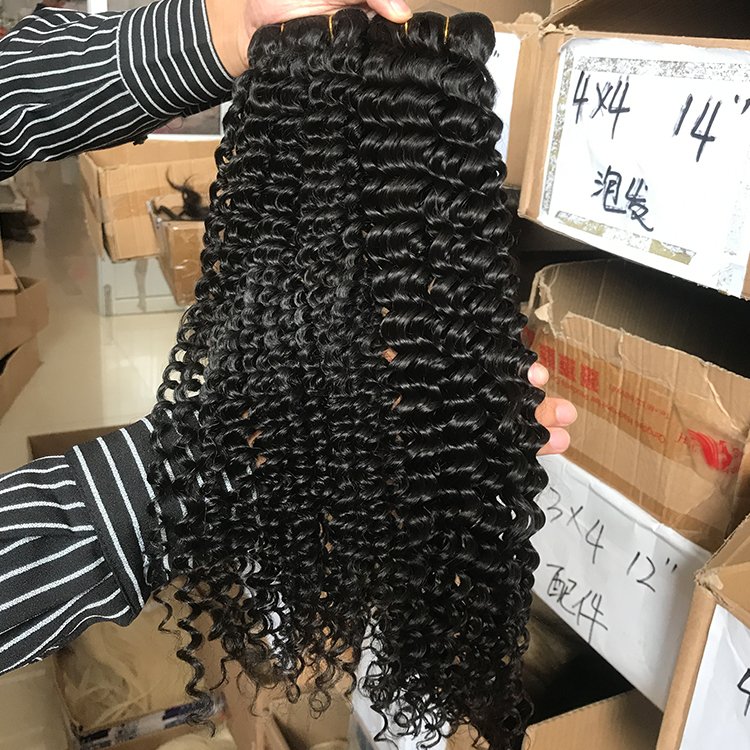 10A grade remy virgin malaysian afro kinky curl sew in hair weave human hair extension