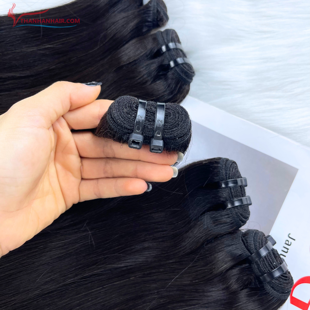 HOT PRICE !!! Natural straight weft hair 100% raw Vietnamese Human Hair extensions Best quality Natural Color wholesale