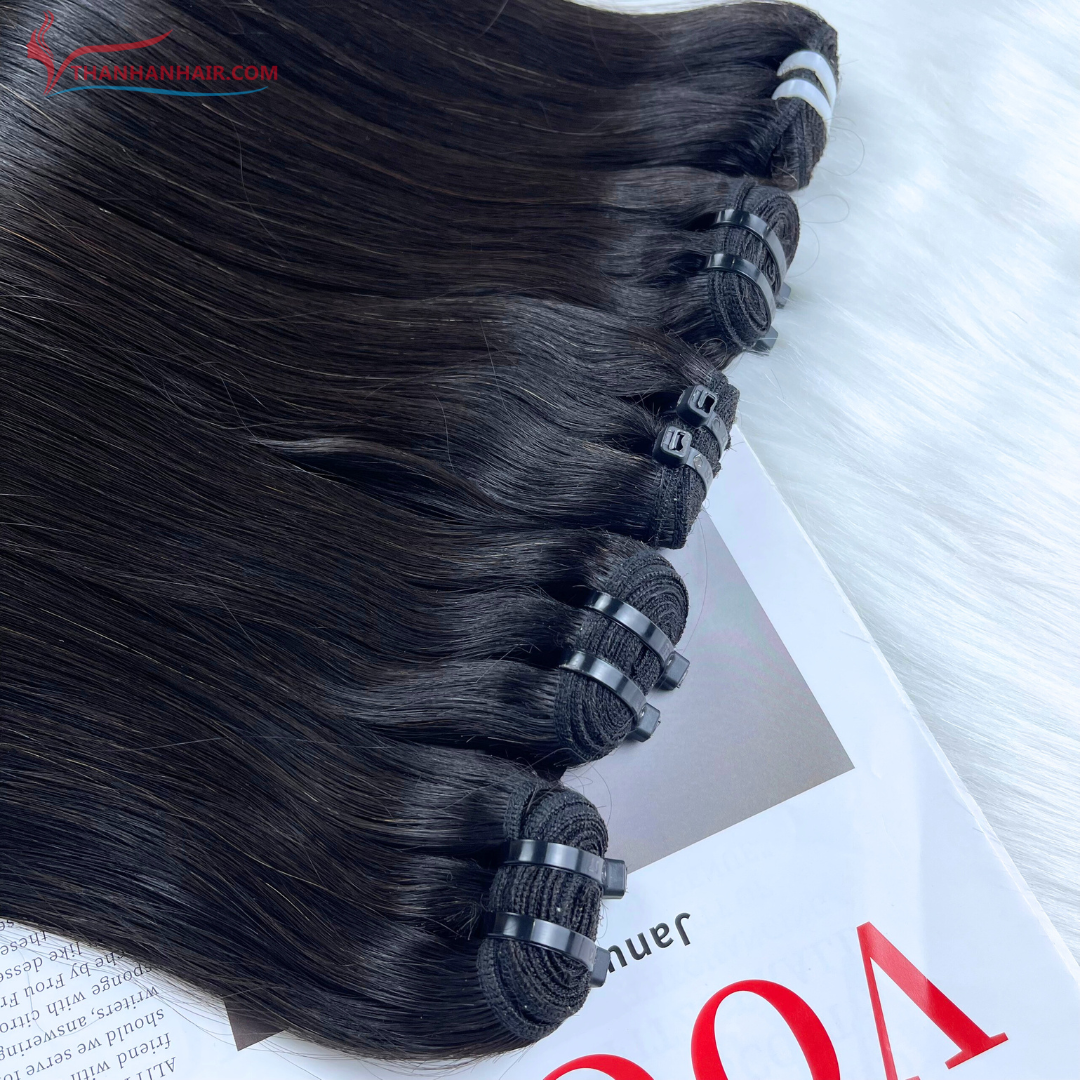 HOT PRICE !!! Natural straight weft hair 100% raw Vietnamese Human Hair extensions Best quality Natural Color wholesale