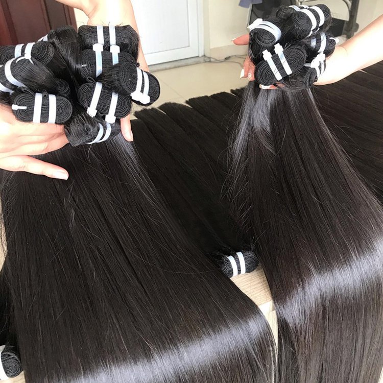 Vietnamese Raw Hair Wholesale Bundles Weft Bone Straight Large Stock Top Quality Virgin Hair 100% cambodian Remy Human Hair
