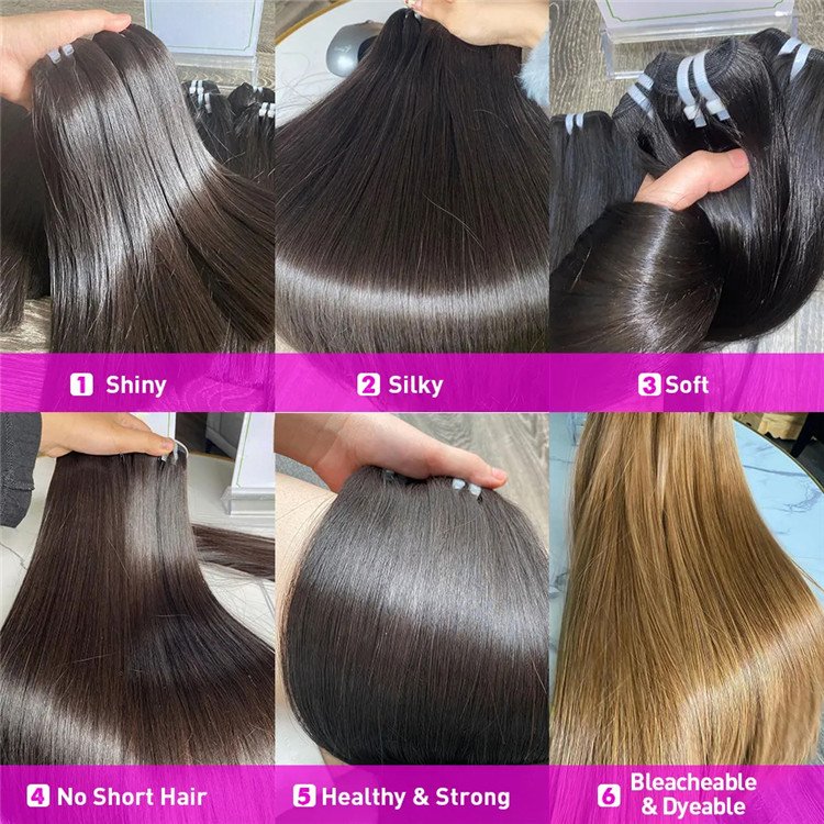 Vietnamese Raw Hair Wholesale Bundles Weft Bone Straight Large Stock Top Quality Virgin Hair 100% cambodian Remy Human Hair