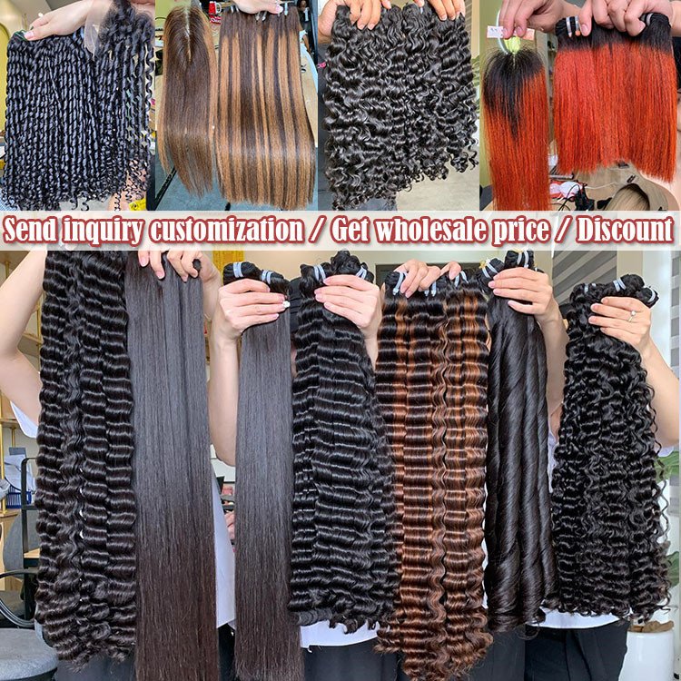 Vietnamese Raw Hair Wholesale Bundles Weft Bone Straight Large Stock Top Quality Virgin Hair 100% cambodian Remy Human Hair