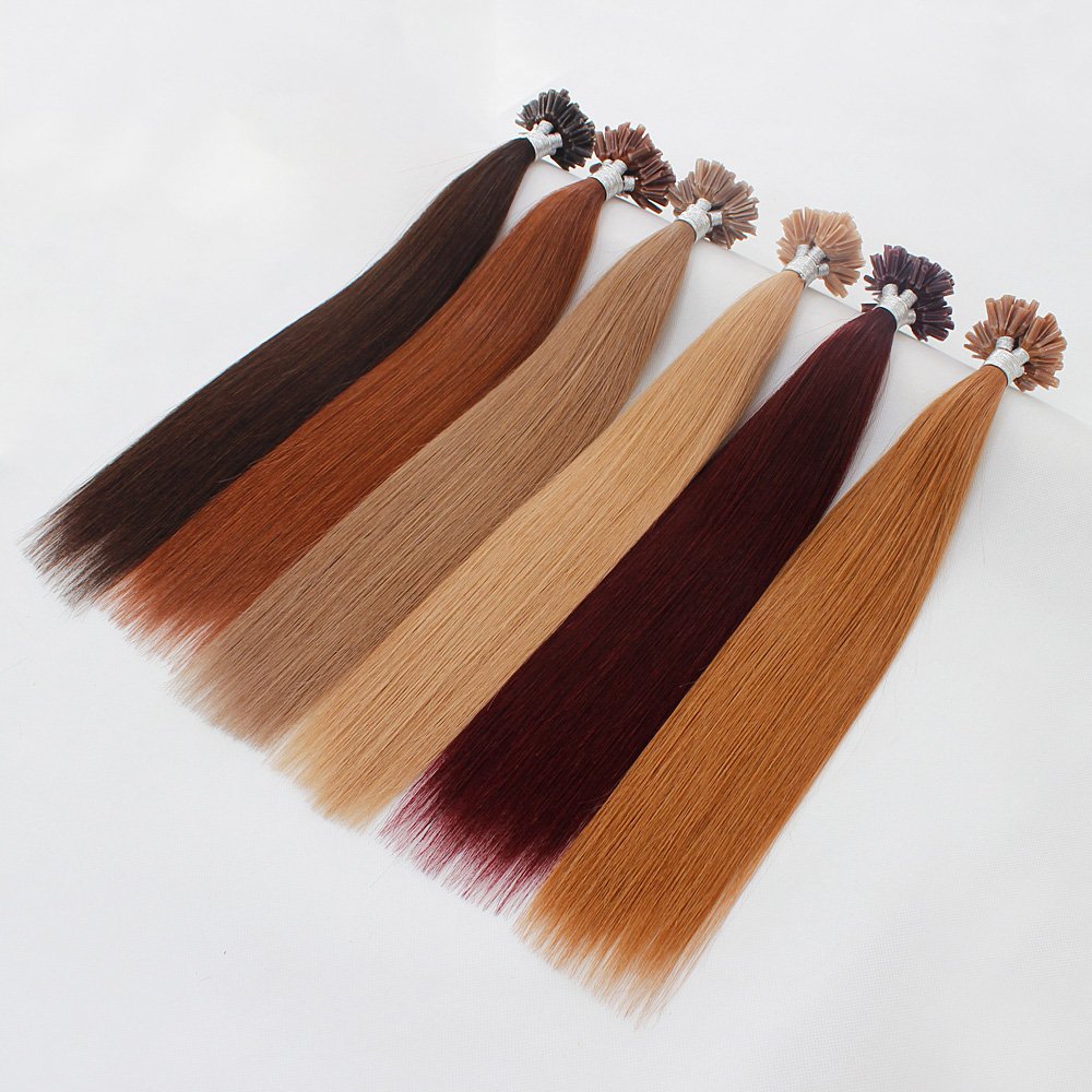 Forever Top Quality Directly Factory Wholesale Price Double Drawn Russian Hair Keratin Nail U Tip Hair Extensions