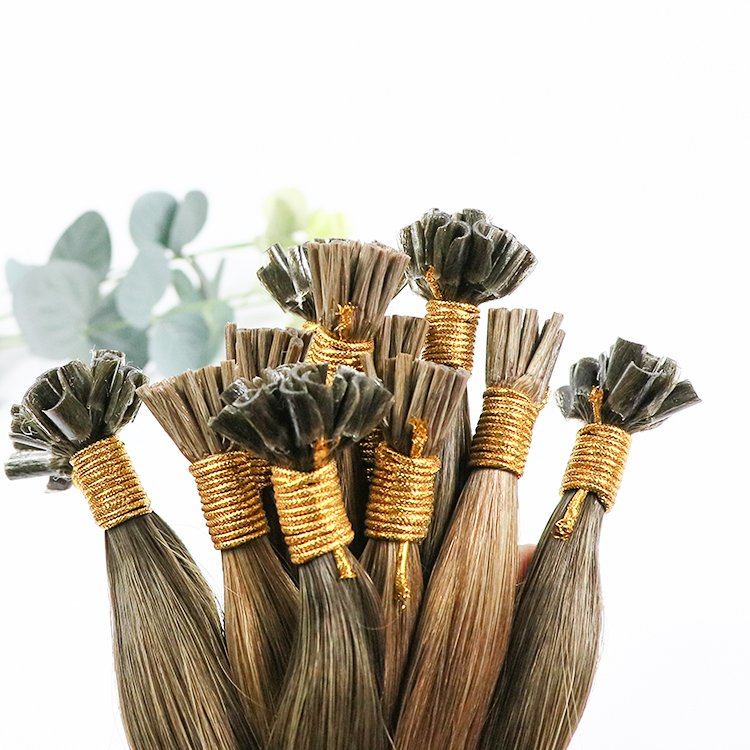 Natural Wave Flat Tip Human Hair Hight Quality Women Hair Remy Virgin Russian Hair Extension