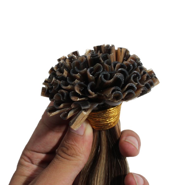 Natural Wave Flat Tip Human Hair Hight Quality Women Hair Remy Virgin Russian Hair Extension