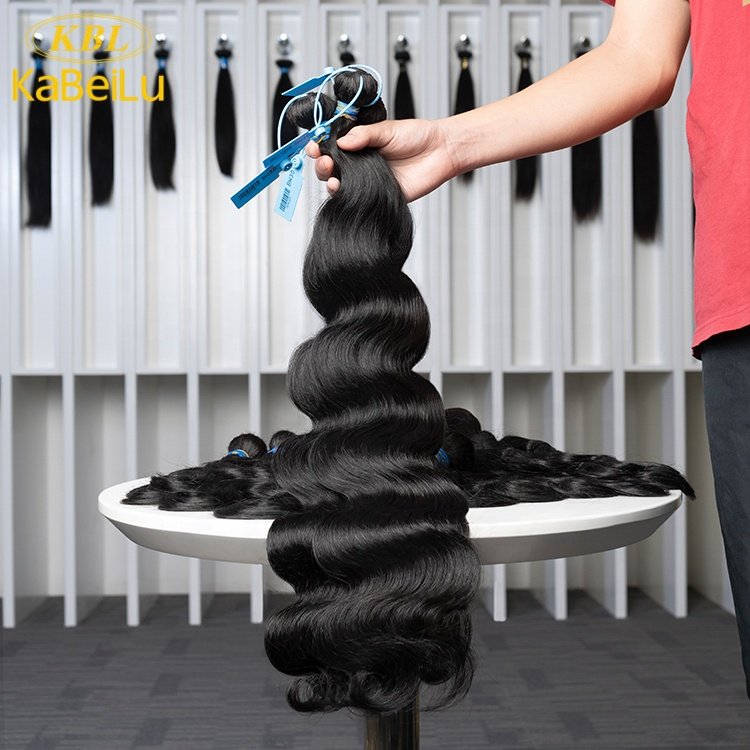 KBL Double drawn hair with raw hair material , USA good feedback hair business for back women