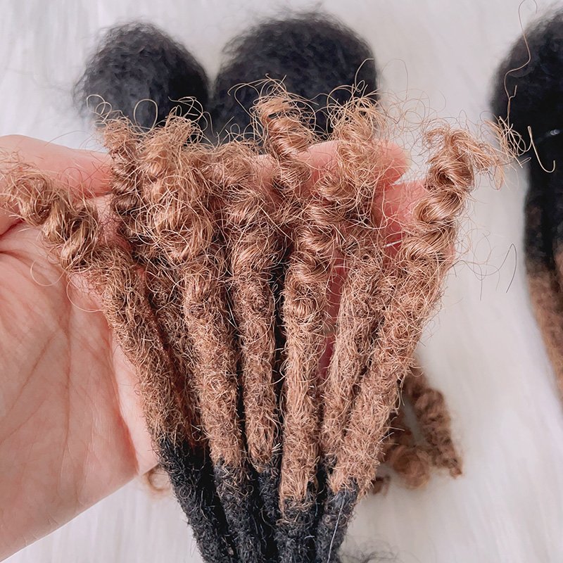Wholesale summer Indian 100% handmade microlocks locs crochet 10-30 inch brazilian Braiding human hair extensions dreadlocks
