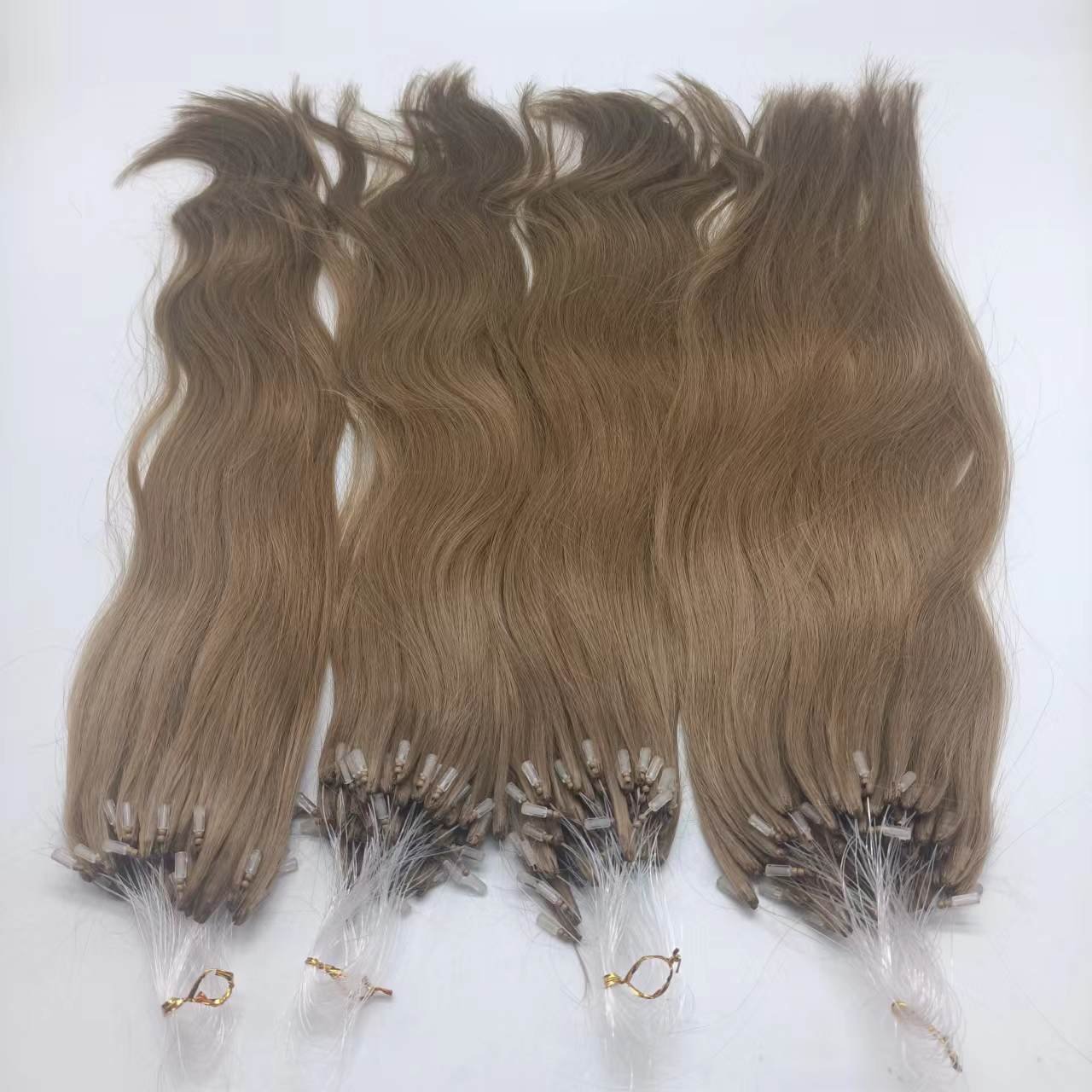 Wholesale russian quality hair 12a h6 hair extensions human hair extension 100% invisible easy use with micro bead