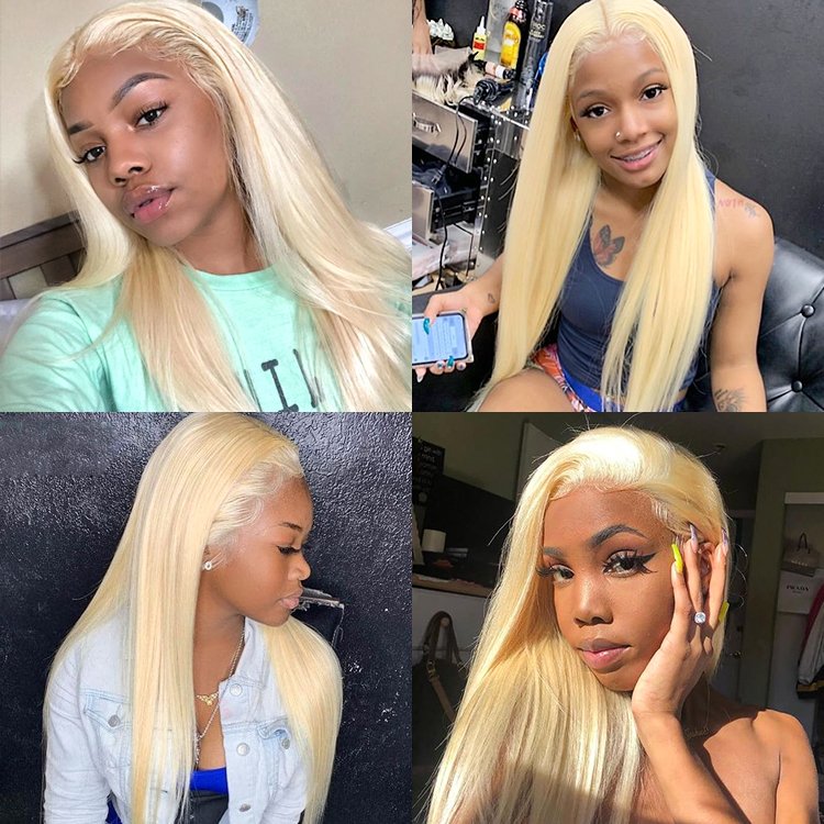 Kinky Blow Out Clip In Elesis 100% Blonde 613 Russian Chinese Pussy With For Processed Straight Human Hair Extension