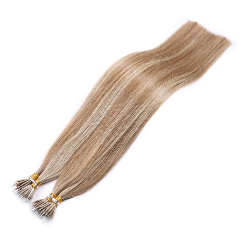 Factory Price Cuticle Intact Remy Hair 20'' Pre Bonded Nano Tip Link hair extensions Nano ring human hair extensions