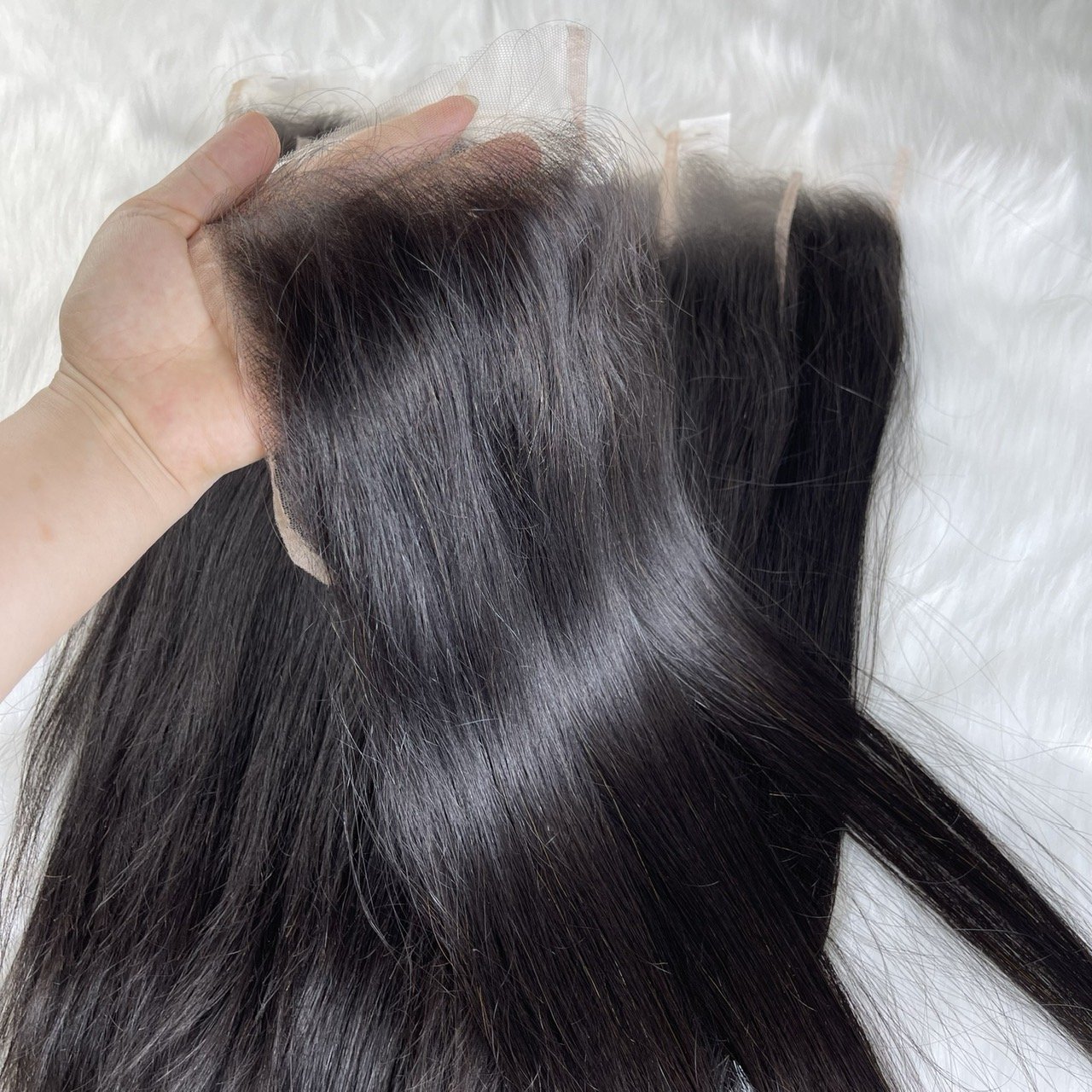 Best Seller Hair Frontal and Closure Hair Transparent Lace 100% Vietnamese Human Hair Extensions Super Double Drawn