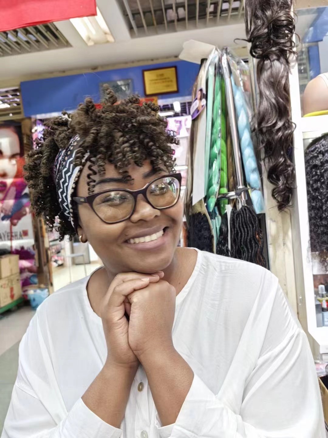 Cheap Kinky Curly Headband Wig Human Hair Glueless Human Hair Wigs for Black Women